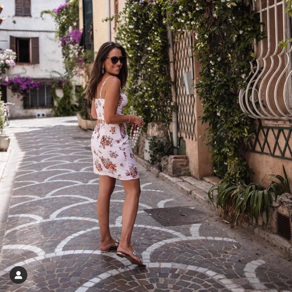 Brock X H&M Floral Bustier / Corset Dress Medium - Picture 15 of 16